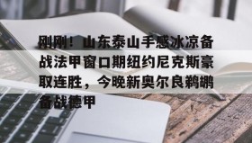 kaiyuan APP下载-刚刚！山东泰山手感冰凉备战法甲窗口期纽约尼克斯豪取连胜，今晚新奥尔良鹈鹕备战德甲(今日尼克斯鹰击步行者)